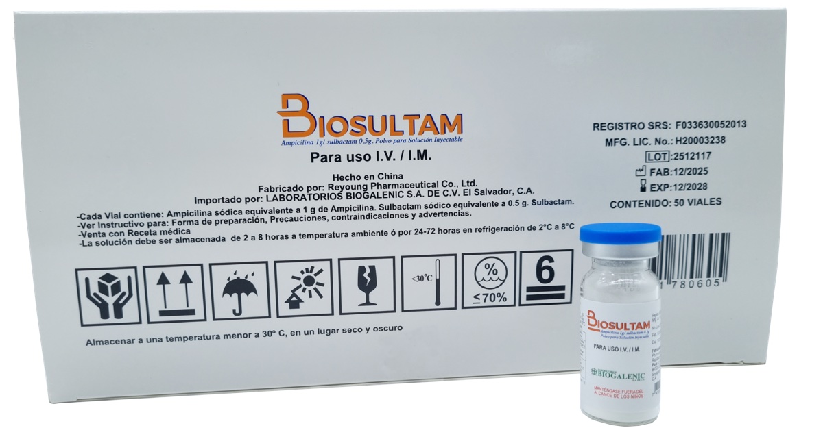 Biosultam Polvo para Solución Inyectable - Image 2