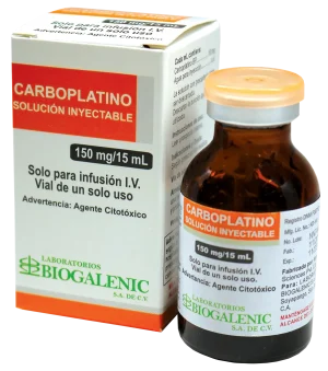 Carboplatino Biogalenic 150 mg/15 mL Solución Inyectable