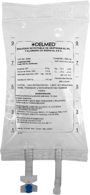 Dextrosa 5% + Cloruro de Sodio 0.9% 250 mL
