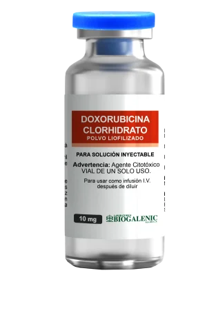 Clorhidrato de Doxorubicina Biogalenic 4 mg Polvo Liofilizado