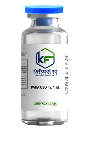Kefazolina Biogalenic 1 g Polvo para Solución Inyectable