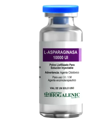 L-Asparaginasa Biogalenic 10000 UI Polvo Liofilizado