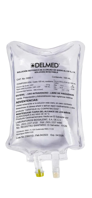 Cloruro de Sodio 0.9% 100 mL