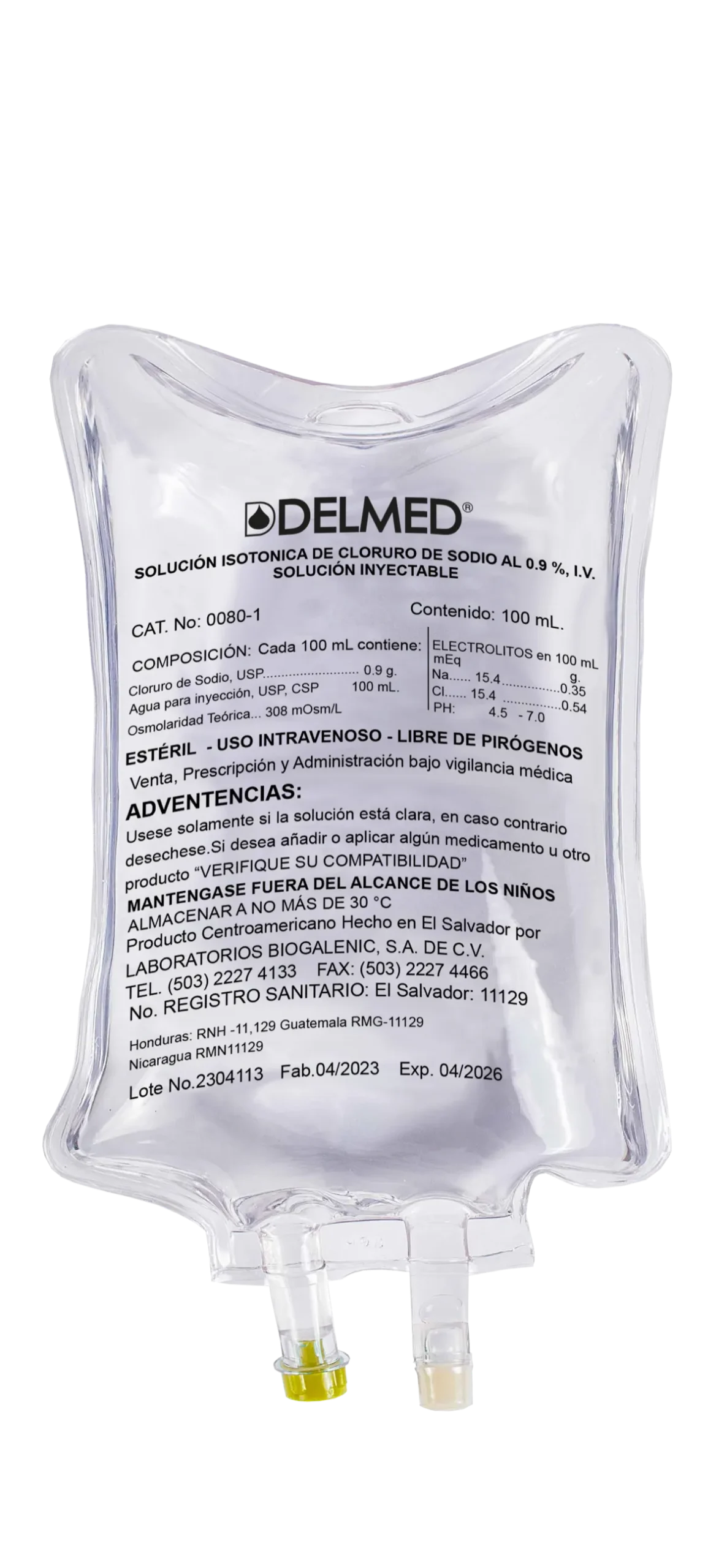Cloruro de Sodio 0.9% 100 mL