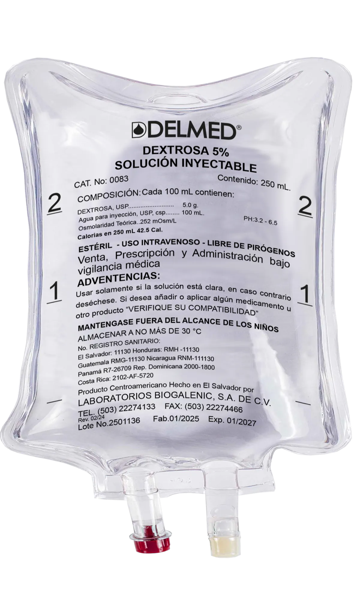 Dextrosa 5% 250 mL