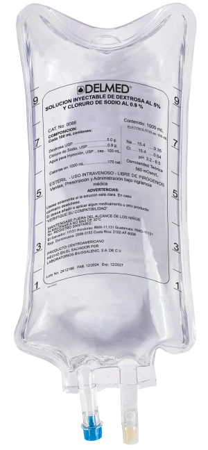 Dextrosa 5% + Cloruro de Sodio 0.9% 1000 mL