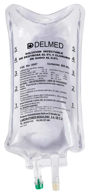 Dextrosa 5% + Cloruro de Sodio 0.9% 500 mL